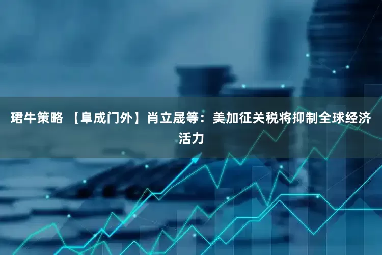 珺牛策略 【阜成门外】肖立晟等：美加征关税将抑制全球经济活力