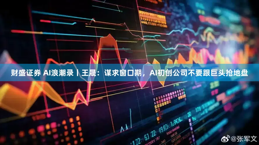 财盛证券 AI浪潮录丨王晟：谋求窗口期，AI初创公司不要跟巨头抢地盘